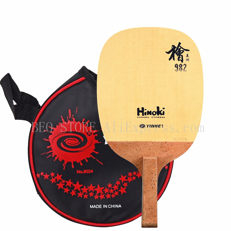 Cricket Bat Tape Ball - ไม้ปิงปอง YINHE 982 รุ่นญี่ปุ่นแบบ Penhold ทำจากไม้