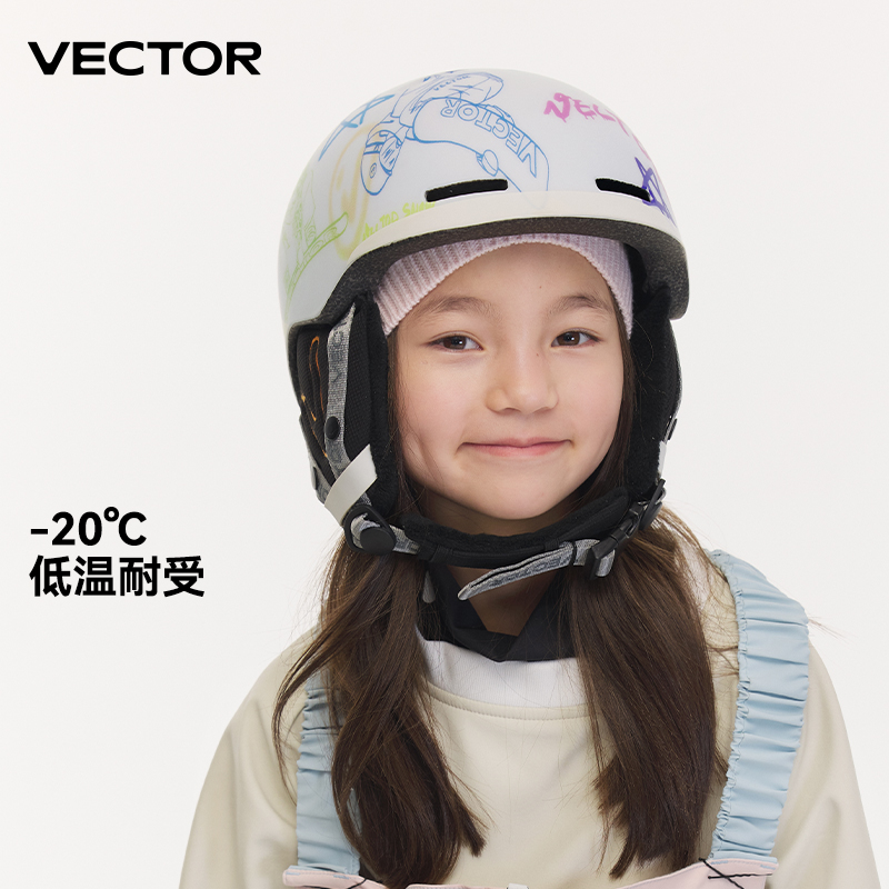 หมวกกันน็อคสโนว์บอร์ดสำหรับเด็ - Sports Equipment Vector บทวิจารณ์และราคา